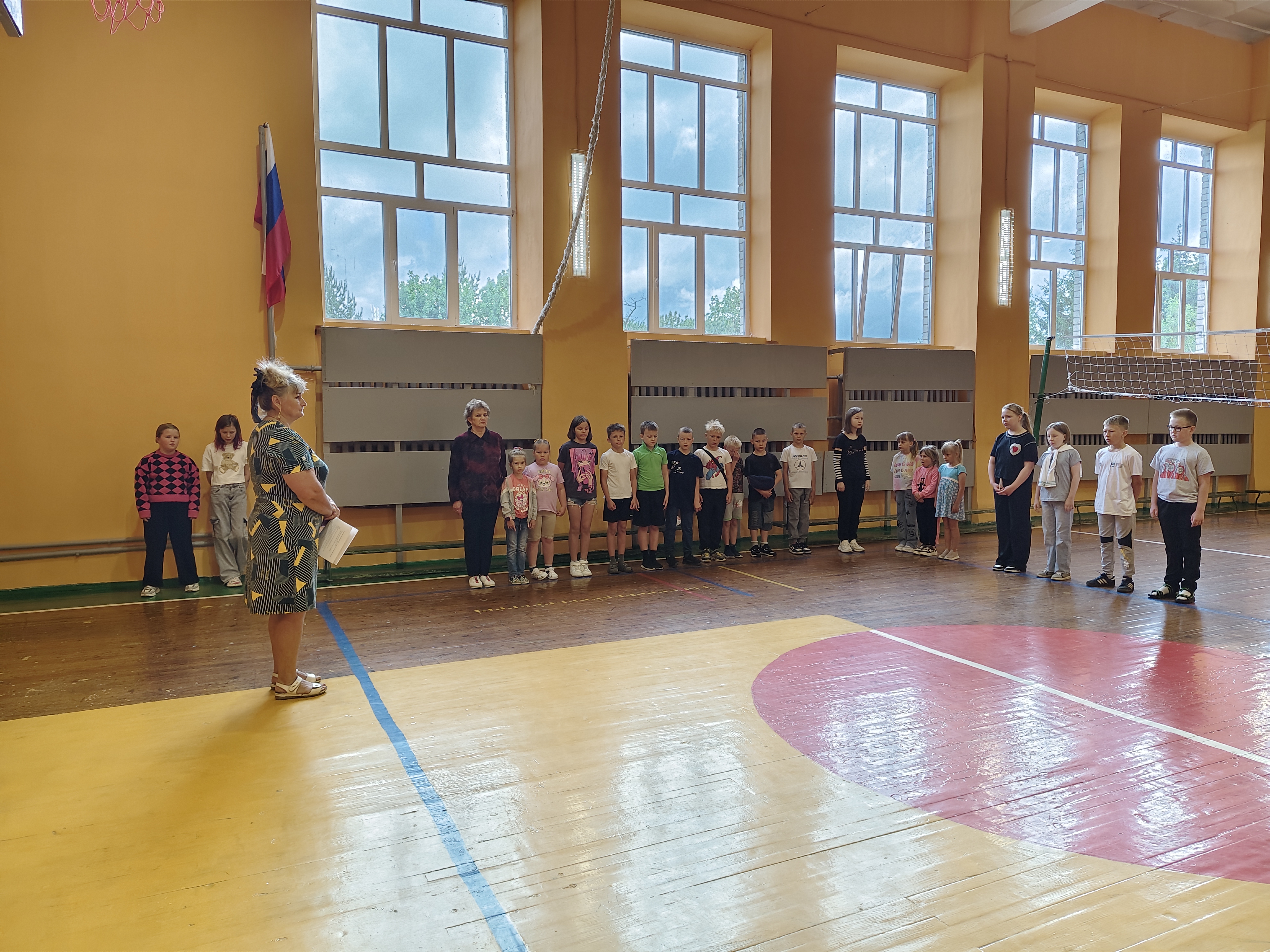 Открытие детского лагеря.